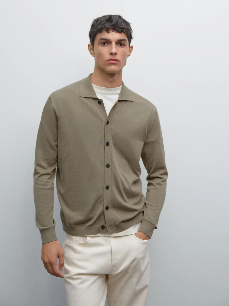 Cardigan coton