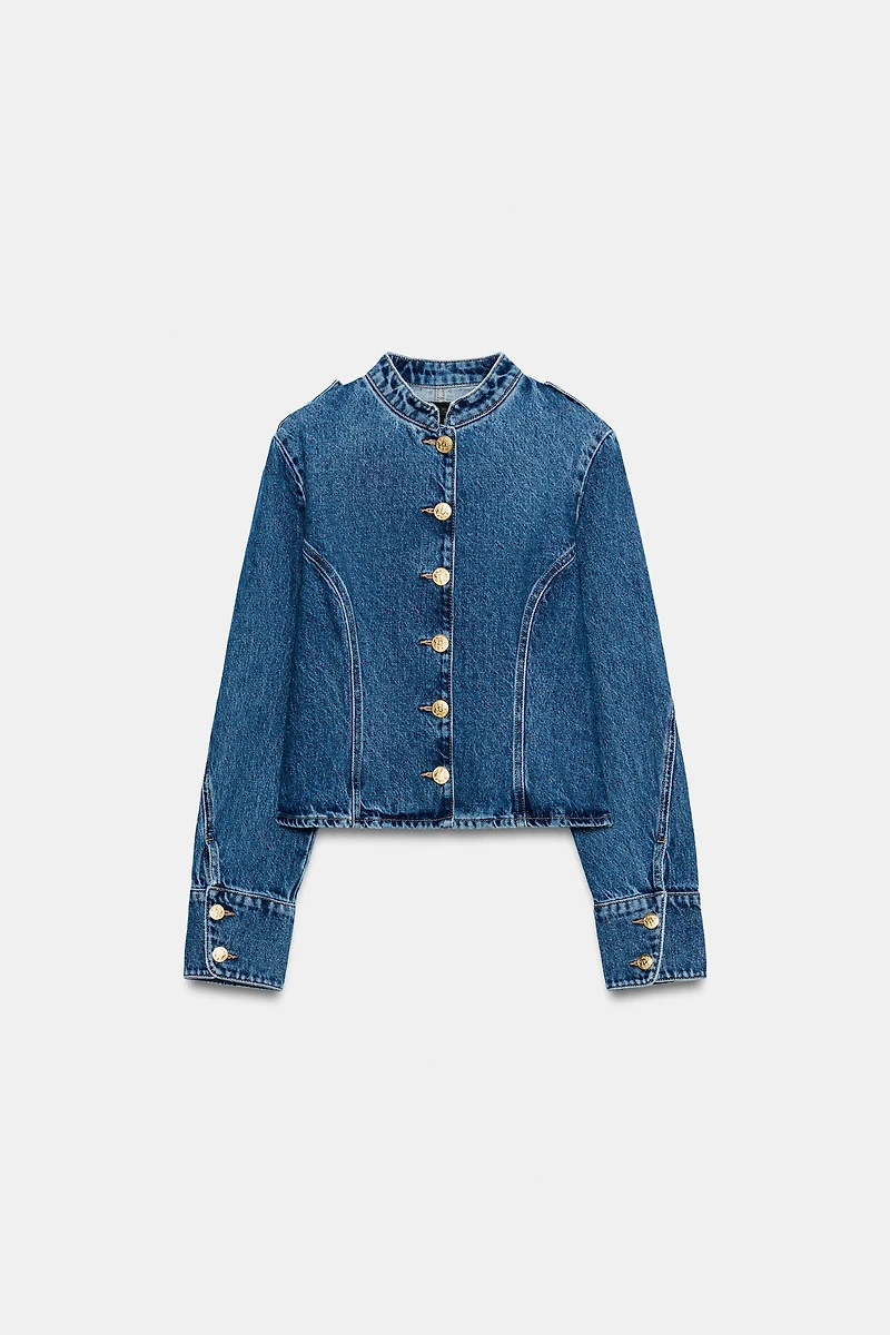 Z1975 GOLD BUTTON DENIM JACKET