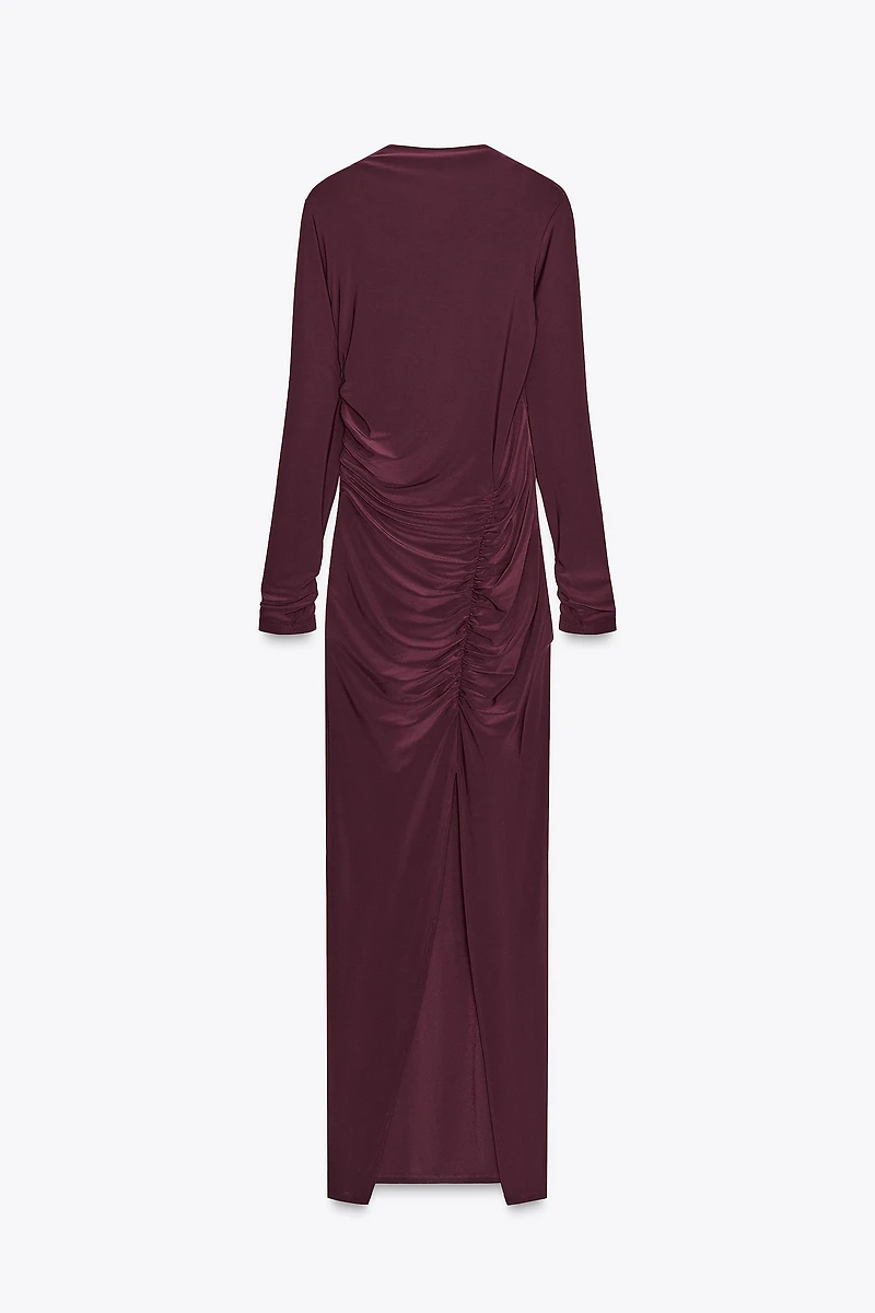 ROBE DRAPÉE DOS NU