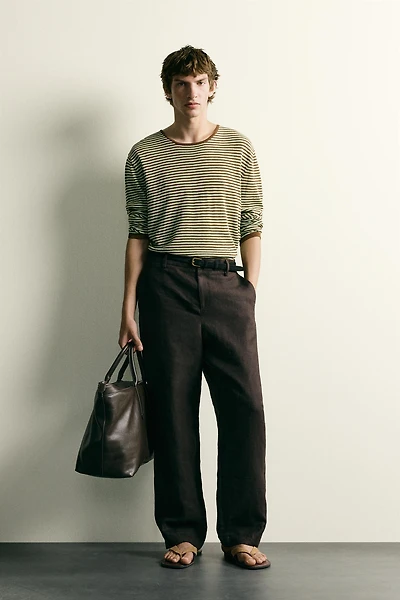 LIGHTWEIGHT STRIPED JACQUARD JUMPER
