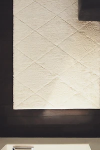 GEOMETRIC DESIGN WOOL AREA RUG