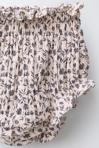 CULOTTE TEXTURÉE À FLEURS