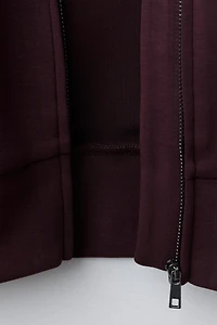 BOMBER JACKET WITH MODAL EMBOSSED TEXT