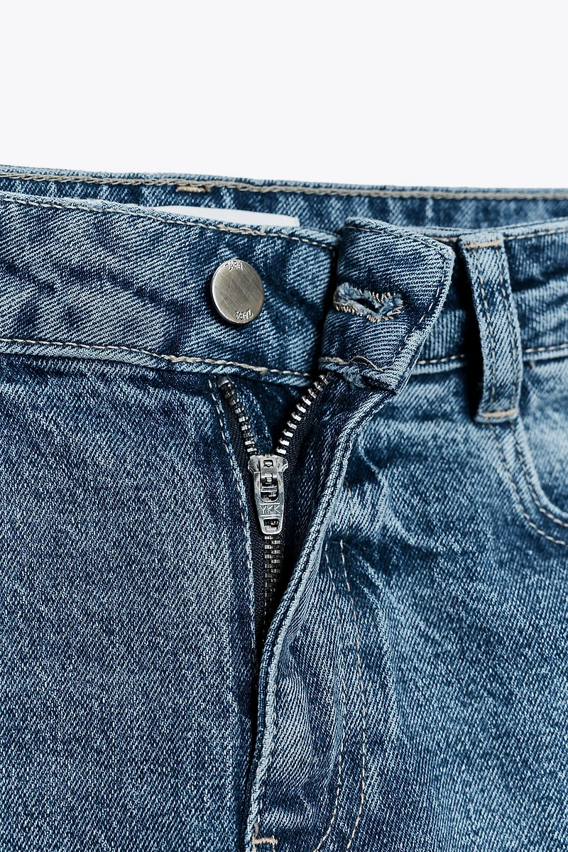 Z.10 HIGH-WAISTED BELTED CULOTTE JEANS