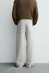 JEAN COUPE DÉCONTRACTÉE CEINTURE