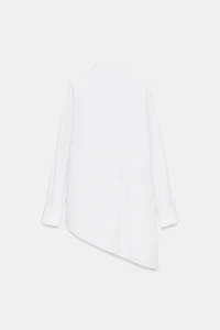 ZW COLLECTION ASYMMETRIC POPLIN SHIRT