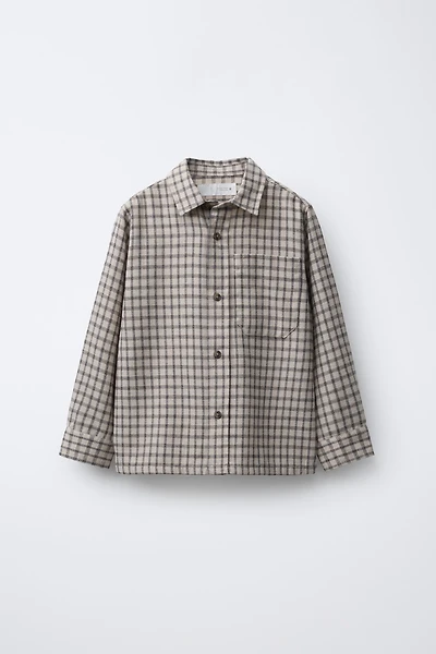 PLAID FLANNEL SHIRT WITH POCKET