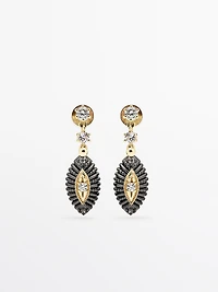 Shimmery rhinestone earrings