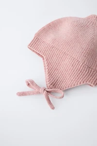 KNIT BONNET WITH WOOL