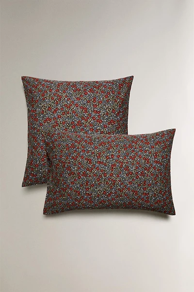 CHILDREN'S CHRISTMAS FLORAL PILLOWCASE