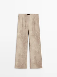 Pantalon fluide effet usé