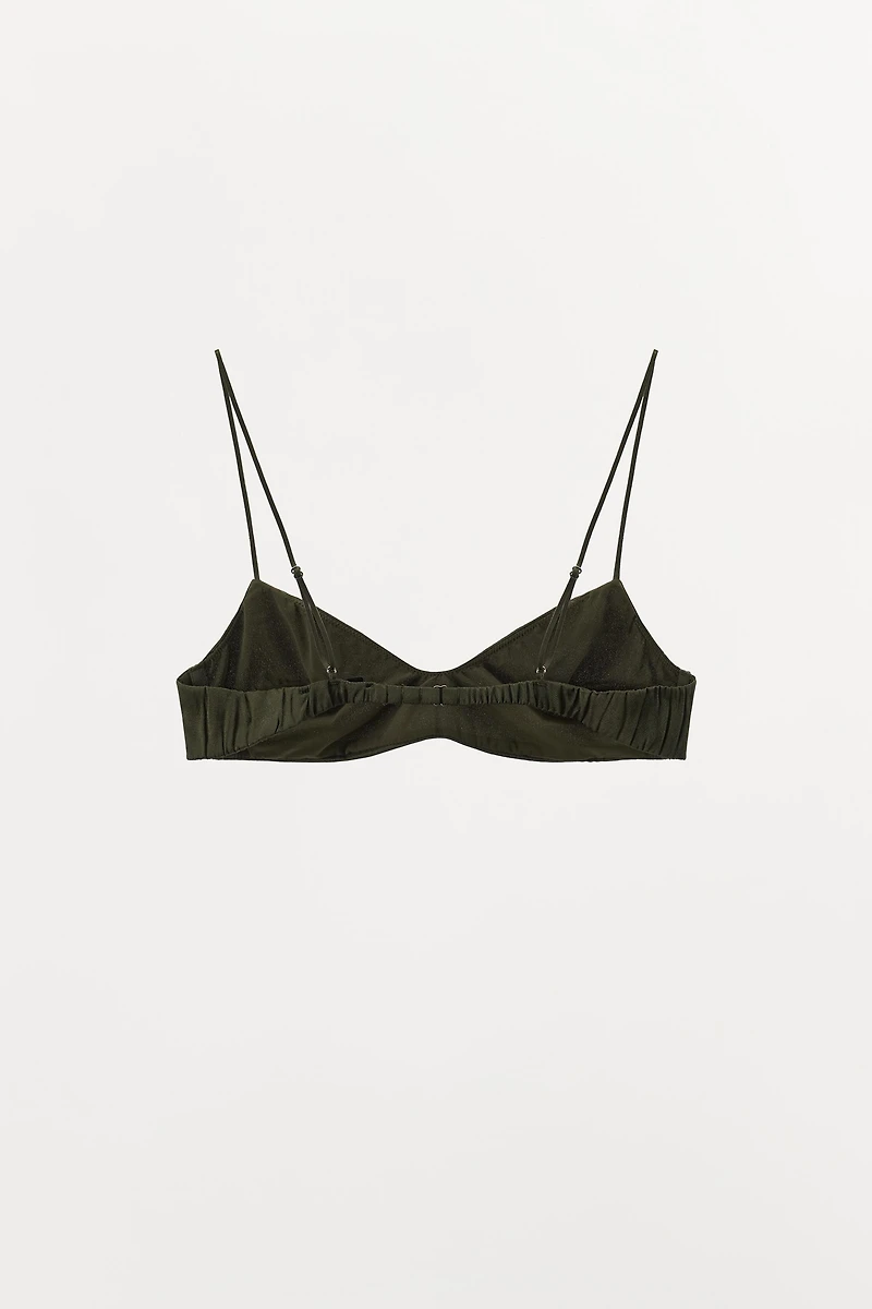 BRALETTE TEXTURÉ AVEC SOIE