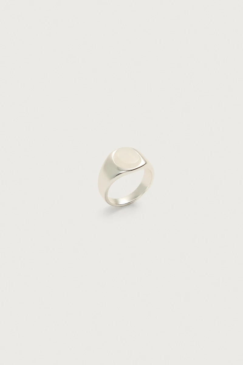 COMBINED STONE SIGNET RING