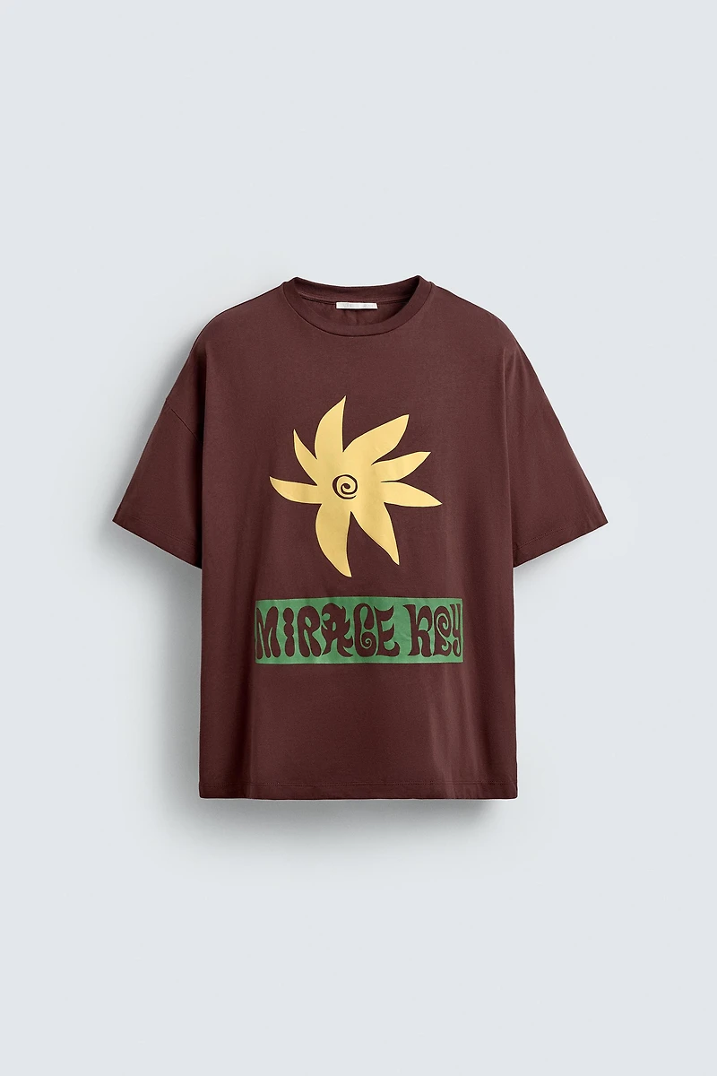 PRINTED TEXT T-SHIRT