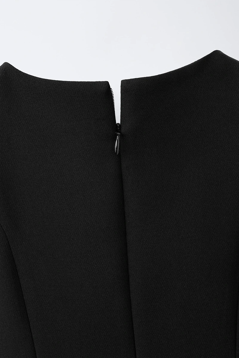 PLEATED DETAIL DRESS