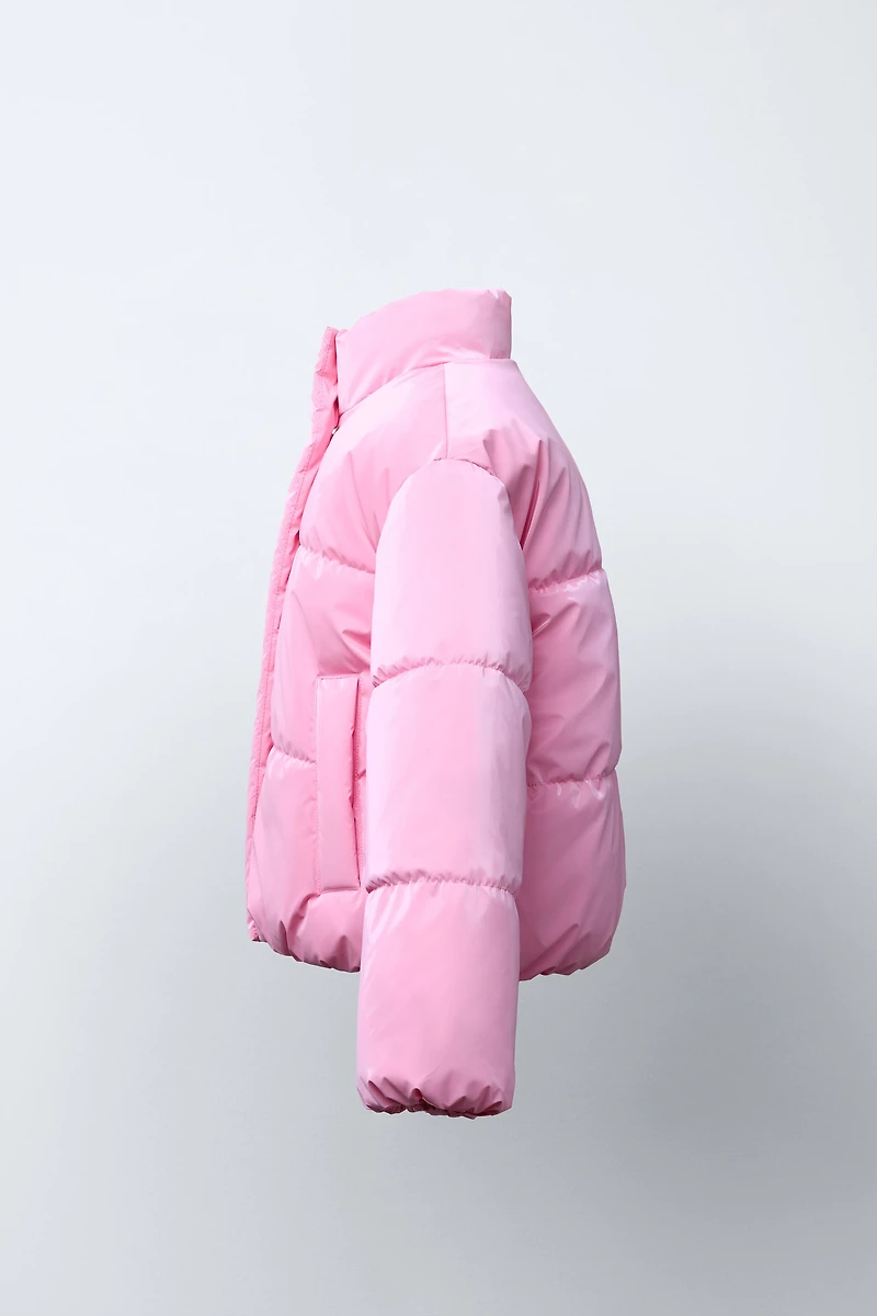 BLOUSON MATELASSÉ FINITION BRILLANTE