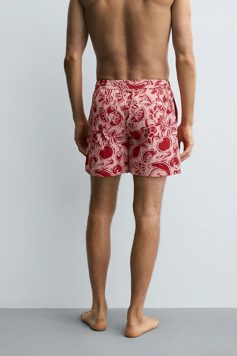 FRUIT PRINT SWIM SHORTS