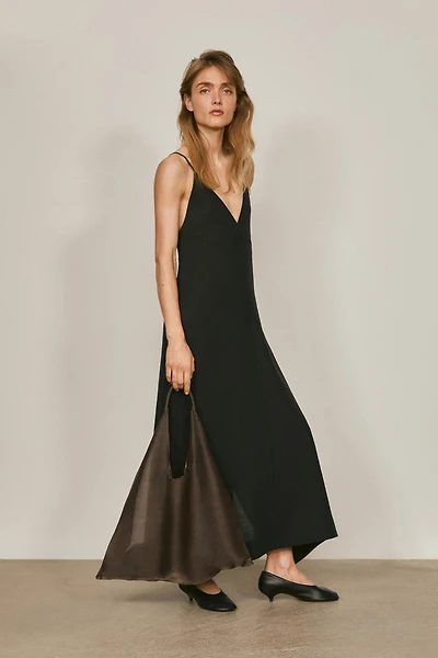 Flowing linen blend slip dress - LIMITED EDITION
