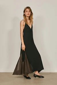Flowing linen blend slip dress - LIMITED EDITION