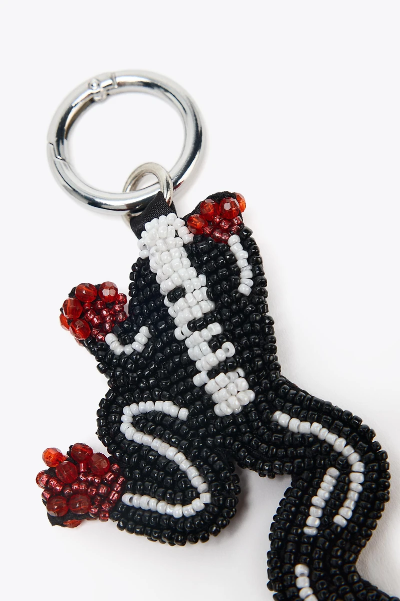 BEADED FROG CHARM