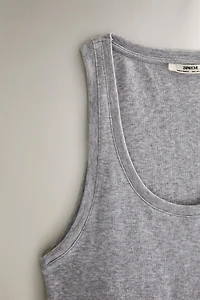 RIBBED COTTON TOP