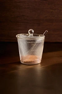 BOROSILICATE GLASS SUGAR BOWL