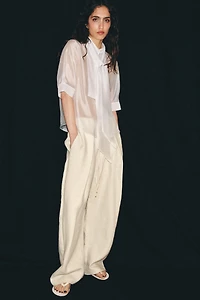 ZW COLLECTION SHORT SLEEVE TIE SHIRT
