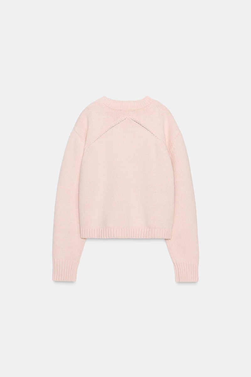 KNIT JUMPER WITH BACK DETAIL