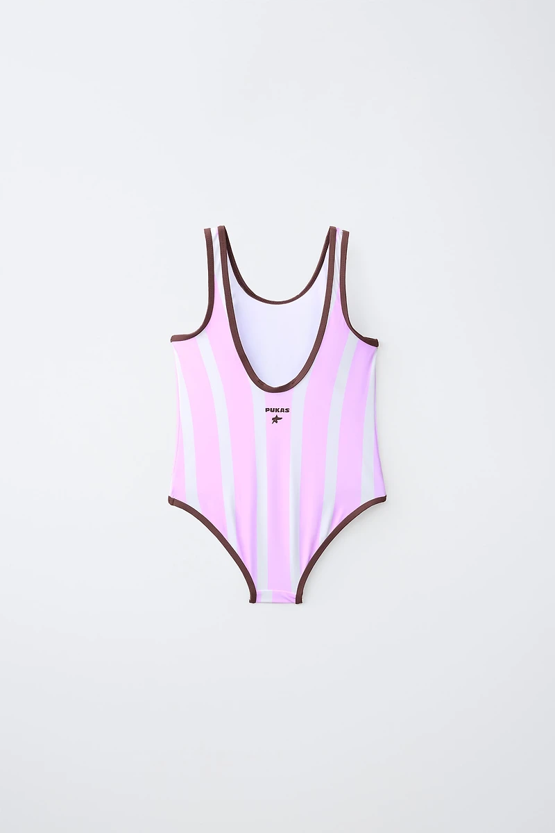 6-14 YEARS/ STRIPED PUKAS SURF SWIMSUIT