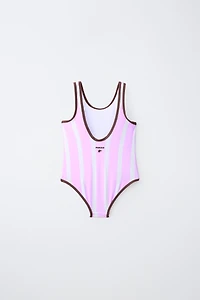 6-14 YEARS/ STRIPED PUKAS SURF SWIMSUIT