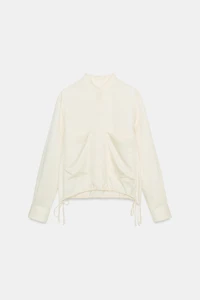 ZW COLLECTION SATIN EFFECT SHIRT