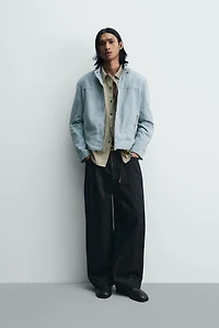 WASHED COTTON RELAXED FIT JACKET