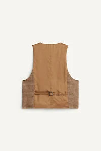 LIMITED EDITION PLAID WOOL VEST