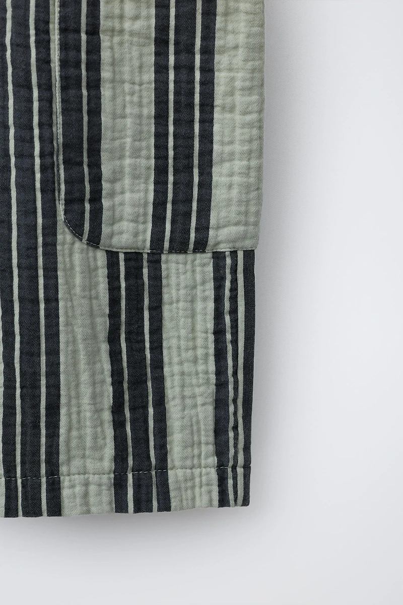STRIPED TEXTURE PANTS