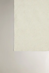 HERRINGBONE WOOL AREA RUG