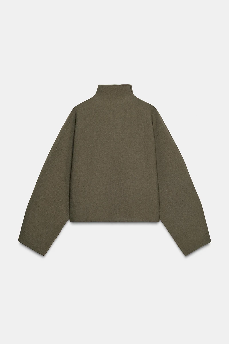 KNIT ZIP-UP JACKET