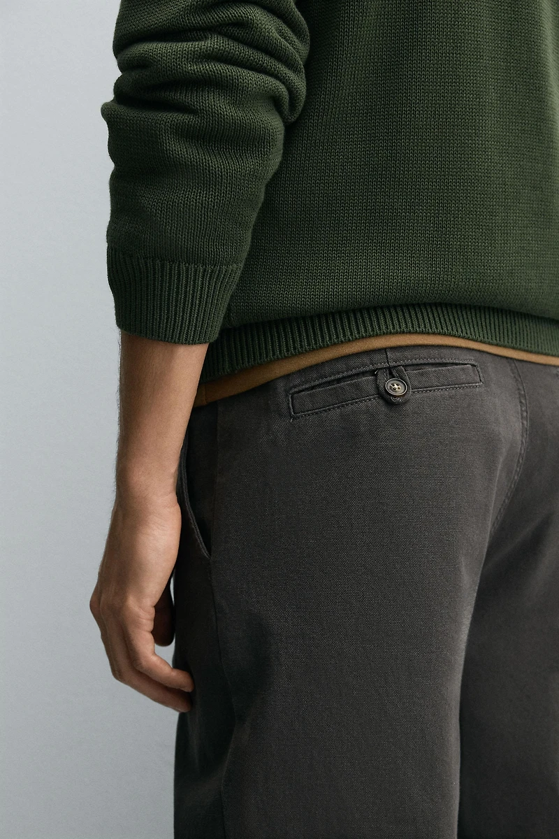 STRAIGHT FIT CHINO PANTS