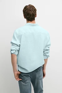 100% linen regular fit shirt