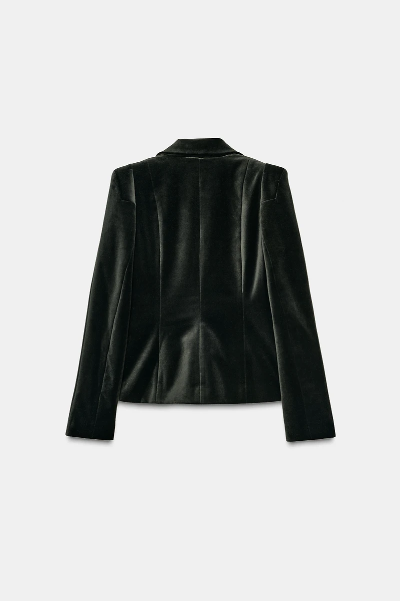 TAILORED VELVET BLAZER ZW COLLECTION
