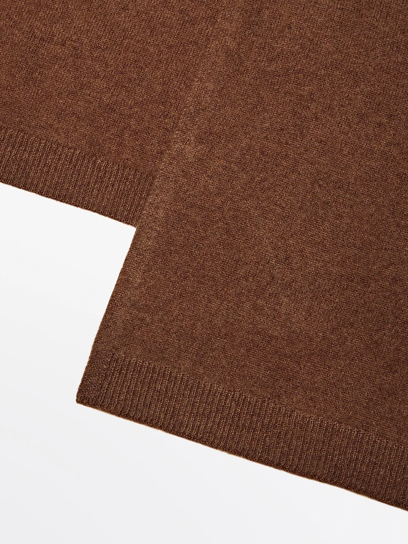 Écharpe fine en laine mélangée