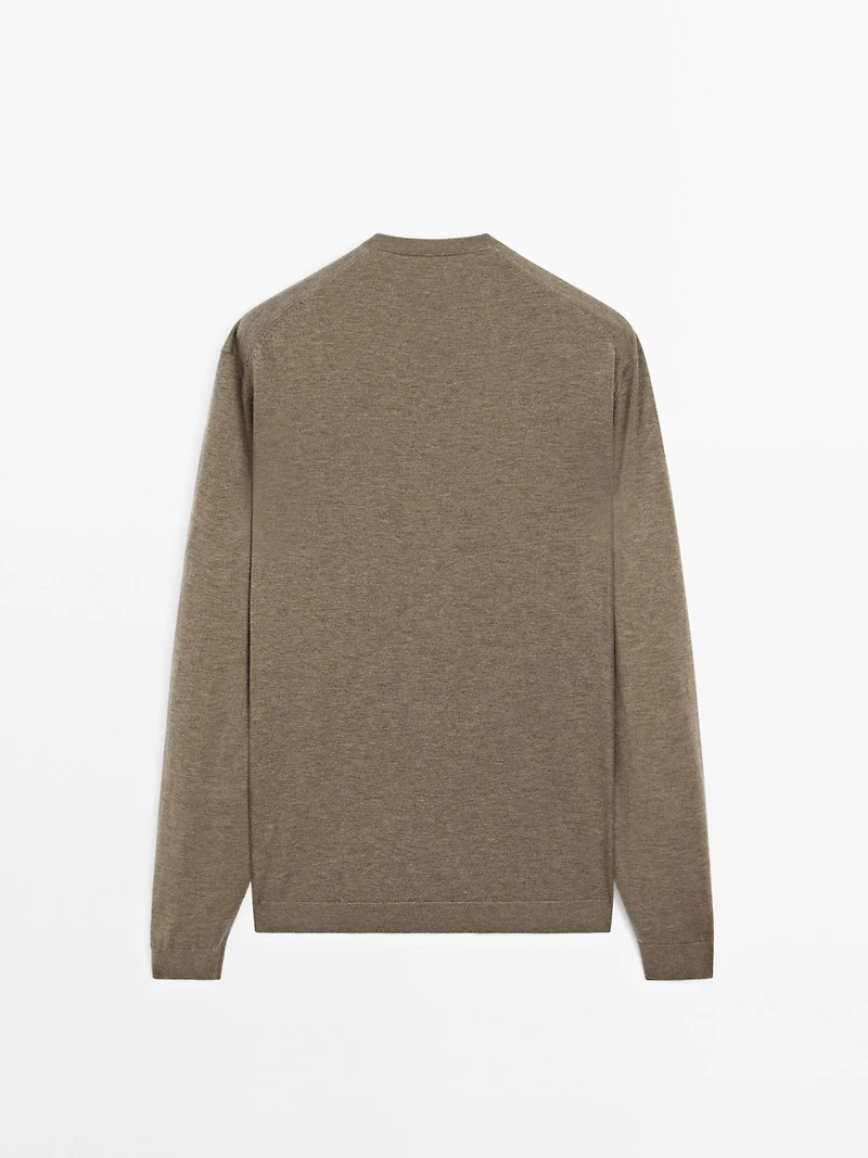 Knit wool blend sweater
