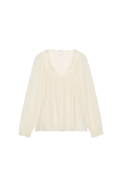 BLOUSE FROISSÉE BRODÉE ZW COLLECTION