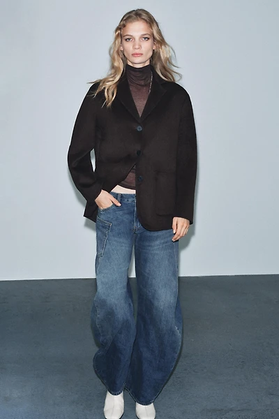 MINIMAL WOOL BLAZER ZW COLLECTION