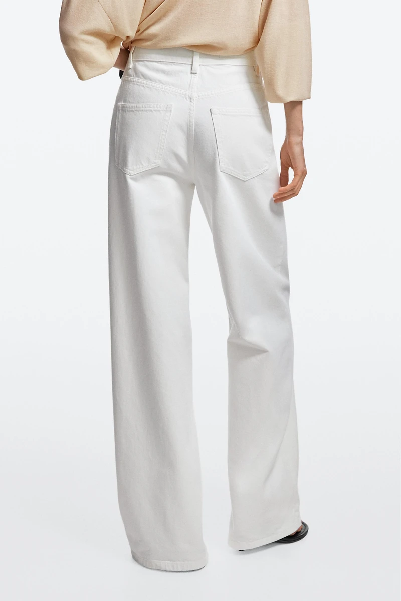 Jean wide leg taille haute