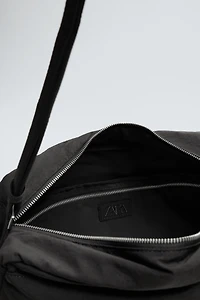MULTI-POCKET NYLON CROSSBODY BAG