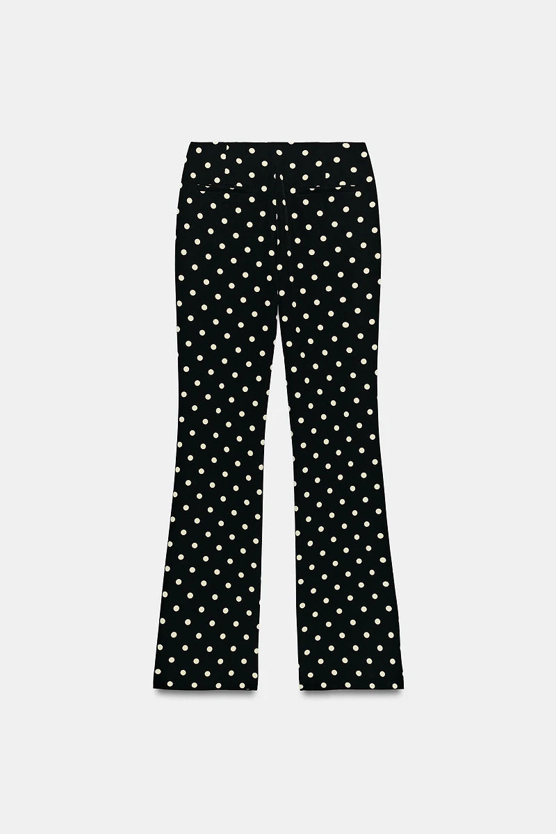 POLKA DOT FLARE PANTS