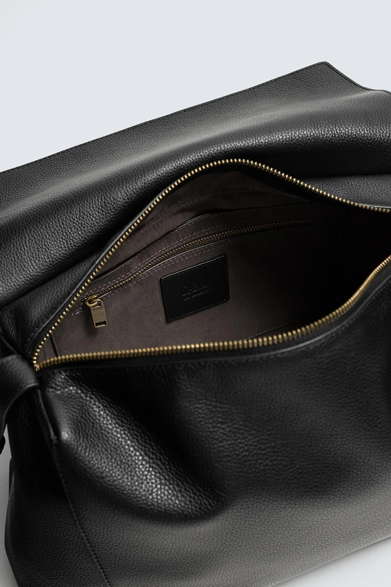 LIMITED EDITION ENGRAVED LEATHER CROSSBODY BAG