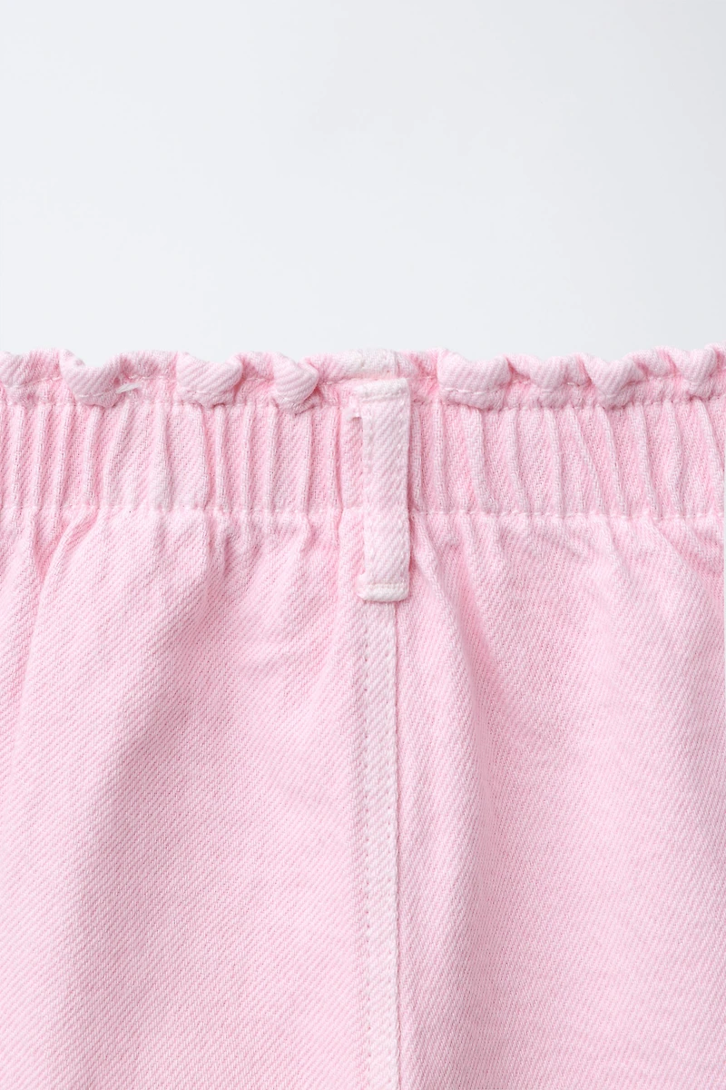 TWILL BAGGY PANTS WITH HEART POCKETS