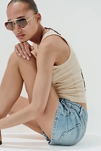 TRF CHINO DENIM SHORTS