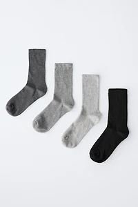 FOUR-PACK OF MID-HEIGHT SOCKS